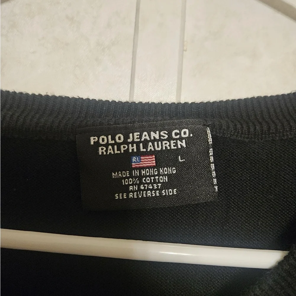 Polo by Ralph Lauren Men's V-Neck Sweater in‎ Black